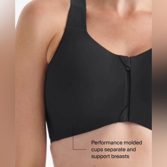 Knix - Women’s Catalyst Front Zip Sports Bra - Zebra. Size: 7 +. (1778) - Picture 12 of 15